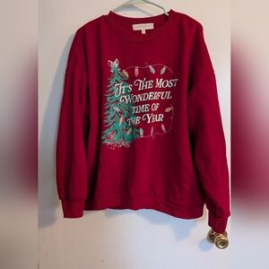State of Mind Festive Red Sweater